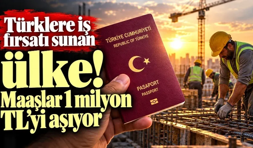 Türklere iş fırsatı sunan ülke! Maaşlar 1 milyon TL'yi aşıyor
