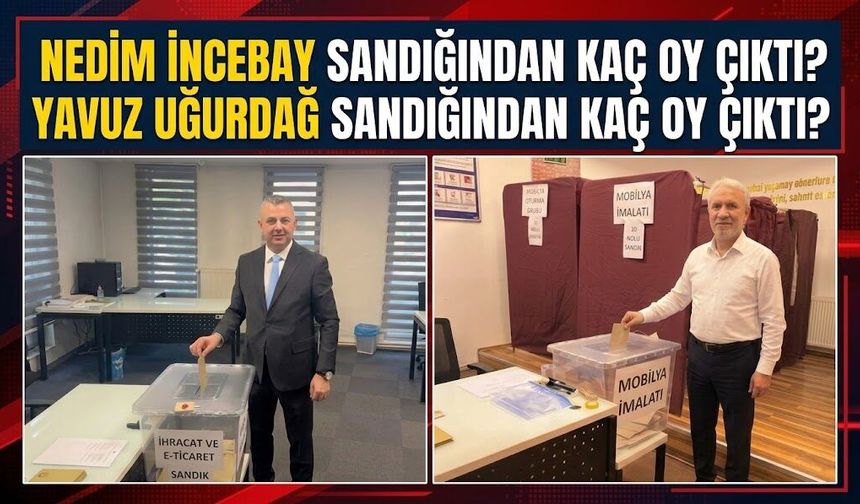 Nedim İncebay sandığından kaç oy çıktı? Yavuz Uğurdağ sandığından kaç oy çıktı?