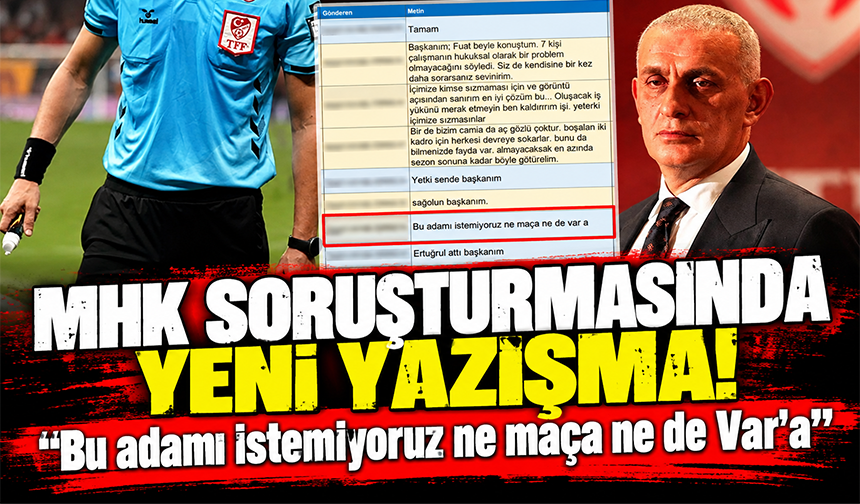 MHK soruşturmasında yeni yazışma: Trabzonspor istemedi; İbrahim Hacıosmanoğlu, Gündoğdu'ya iletti!