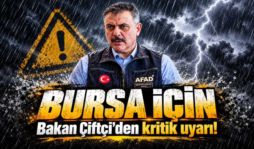 İçişleri Bakanı Çiftçi'den sağanak ve fırtına uyarısı: "Tedbirli olalım"