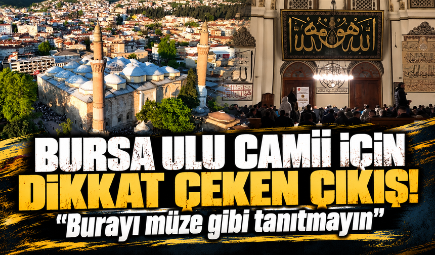 Hilmi Şanlı’dan turist rehberlerine Ulu Camii çağrısı