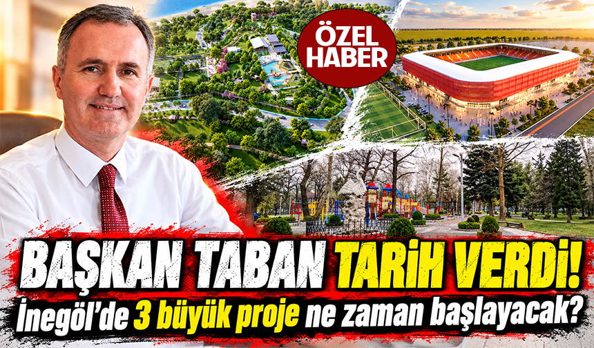 İnegöl'de 3 büyük proje ne zaman başlayacak? Alper Taban tarih verdi