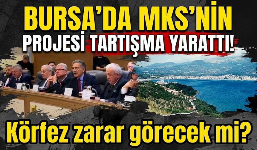 Bursa’da MKS'nin projesi tartışma yarattı! Körfez zarar görecek mi?