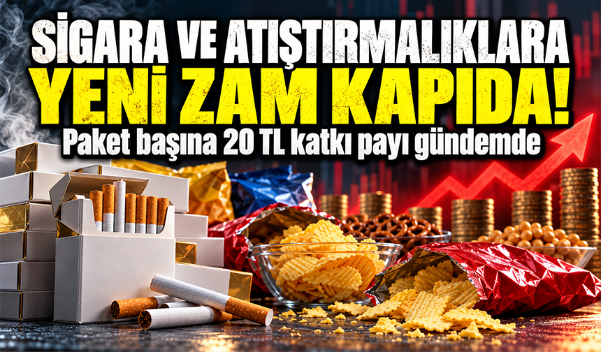 Sigara, şekerli içecekler ve atıştırmalıklara yeni vergi yolda