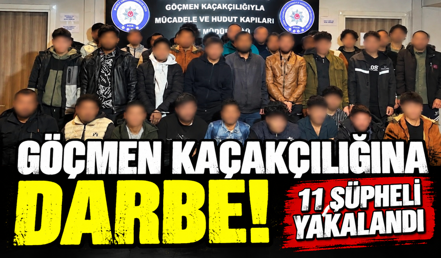 Bursa’da göçmen kaçakçılığı operasyonu: 11 şüpheli yakalandı
