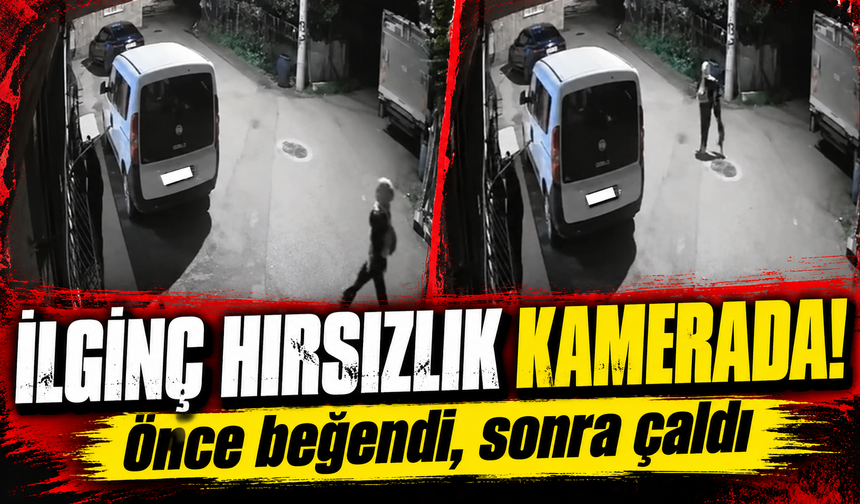 Bursa Gürsu'da korkuluğa asılan kıyafetleri önce beğendi sonra çaldı!
