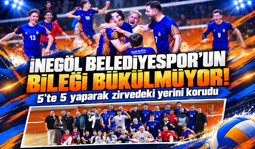 Parkede İnegöl Belediyespor’dan Muhteşem Seri: 5’te 5