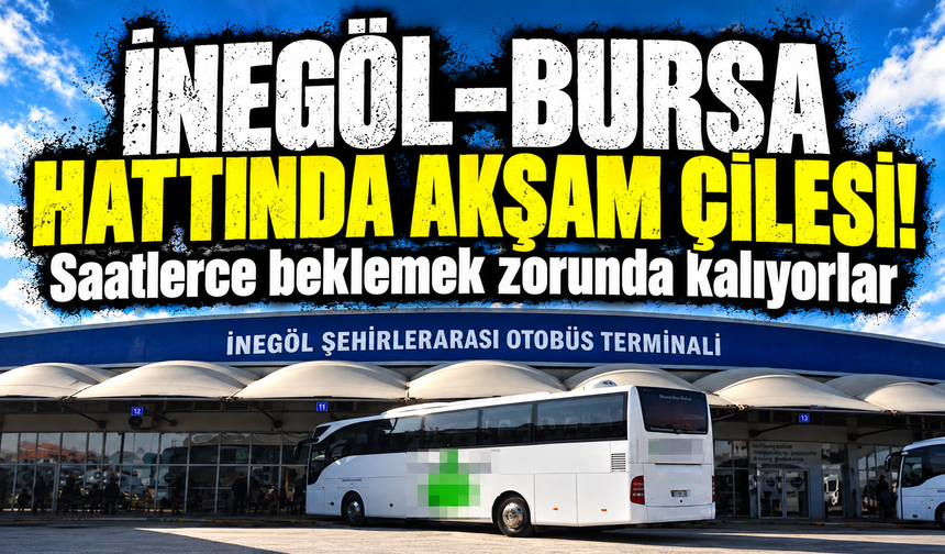 İnegöl-Bursa hattında akşam çilesi! Saatlerce beklemek zorunda kalıyorlar