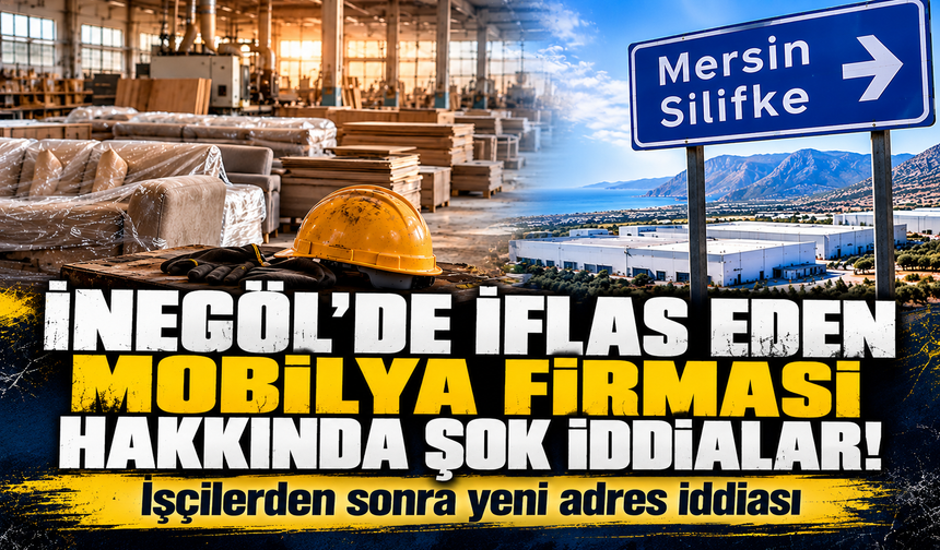İnegöl'de iflas eden mobilya firması hakkında şok iddialar! İşçilerden sonra yeni adres iddiası