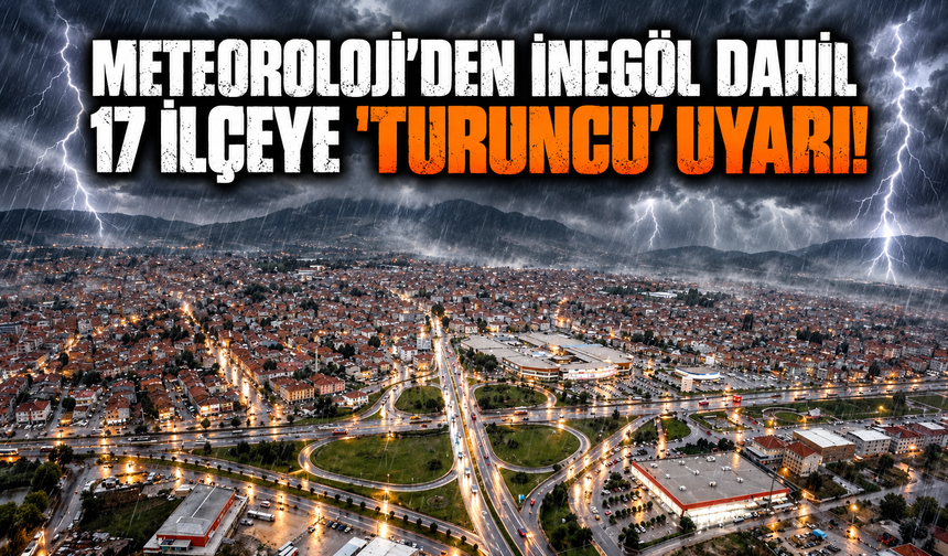 Bursa için turuncu kodlu uyarı!