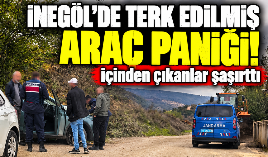 Bursa İnegöl’de terk edilmiş araç bulundu