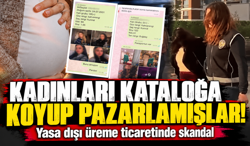 Yasa dışı üreme ticaretinde kadınları kataloğa koyup pazarlamışlar