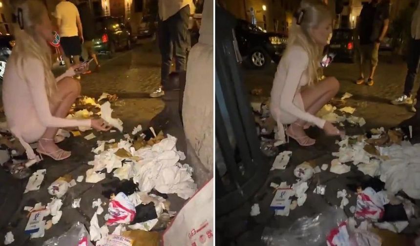 Sevgilisiyle lüks bir restorana gitti, kendini çöplükte buldu!