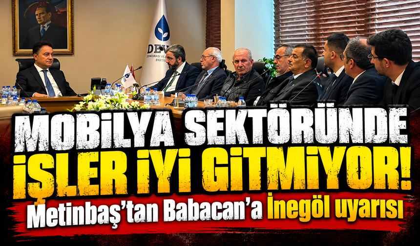 Metinbaş, İnegöl mobilya sektörünün sorunlarını Babacan’a taşıdı!