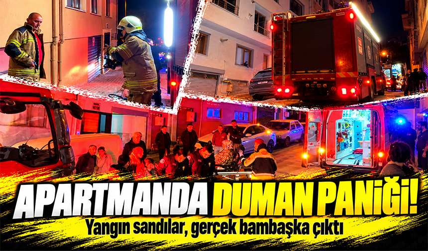 Bursa'da apartmanda panik: Duman asansör boşluğundan çıktı