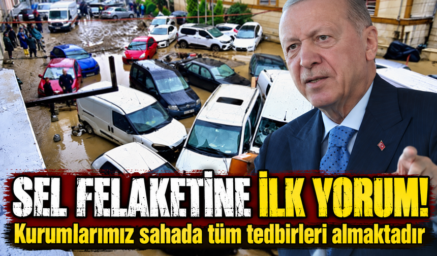 Cumhurbaşkanı Erdoğan'dan sel felaketi açıklaması: Tüm kurumlar koordinasyon içinde çalışmaktadır