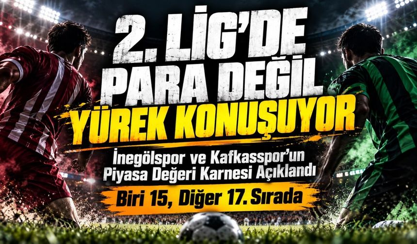 İnegölspor ve Kafkasspor’un piyasa değeri karnesi açıklandı