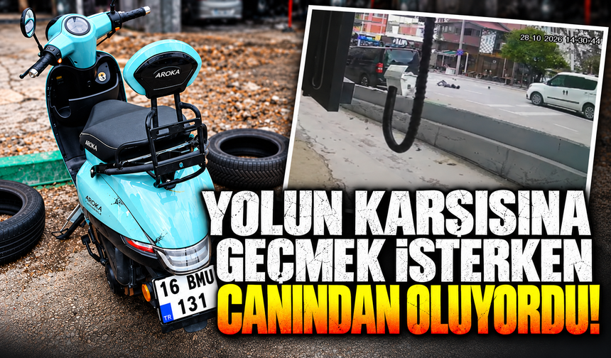 Bursa Osmangazi'de motosiklet yayaya çarptı, ikisi de metrelerce sürüklendi