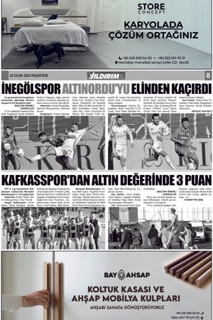 Yıldırım Gazetesi 8-20.01.2025