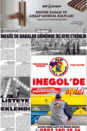 Yıldırım Gazetesi 08-13.06.2025
