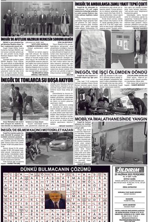 Yıldırım Gazetesi 06-26.06.2025