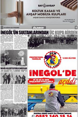Yıldırım Gazetesi 08-26.06.2025