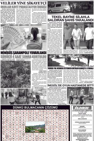 Yıldırım Gazetesi 06-23.08.2025
