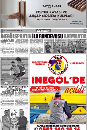 Yıldırım Gazetesi 08-23.08.2025