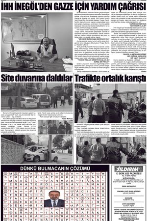Yıldırım Gazetesi 06-13.10.2025