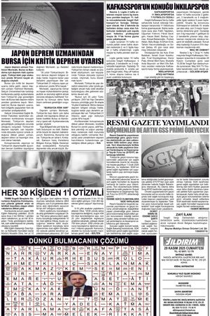 Yıldırım Gazetesi 6-29.11.2025