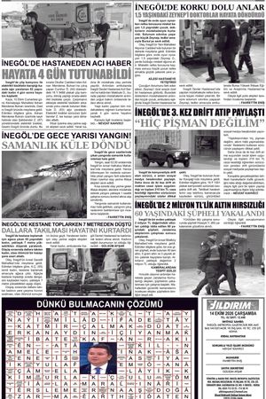 Yıldırım Gazetesi 06-14.10.2026
