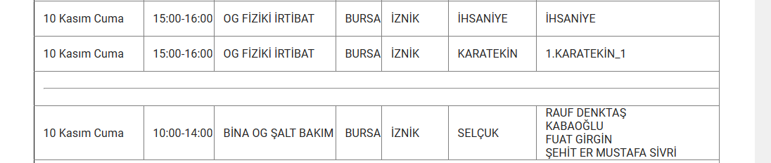 bursa kesinti cuma 3