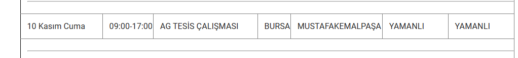 bursa kesinti cuma 8