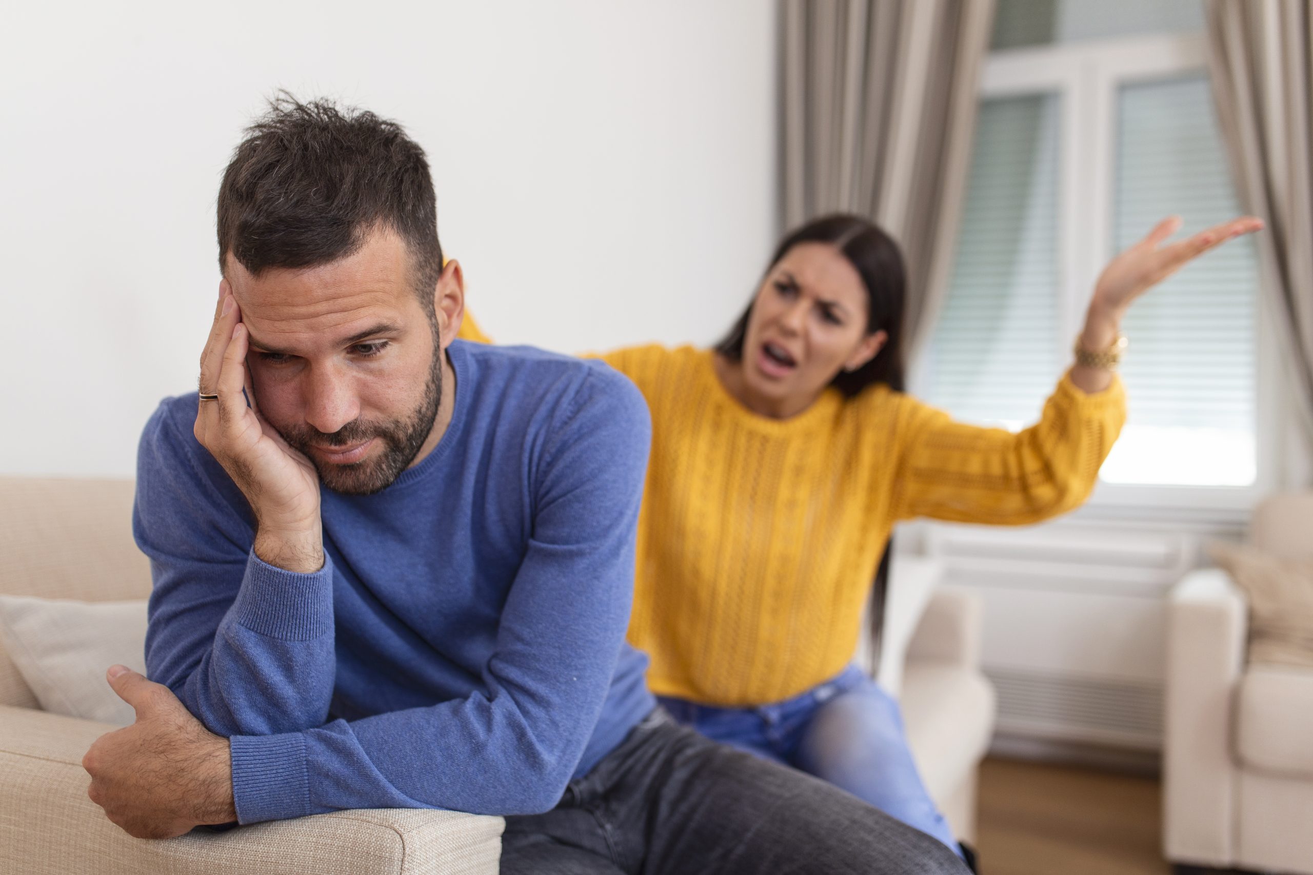 Young Couple Having Argument Conflict Bad Relationships Angry Fury Woman Scaled 1