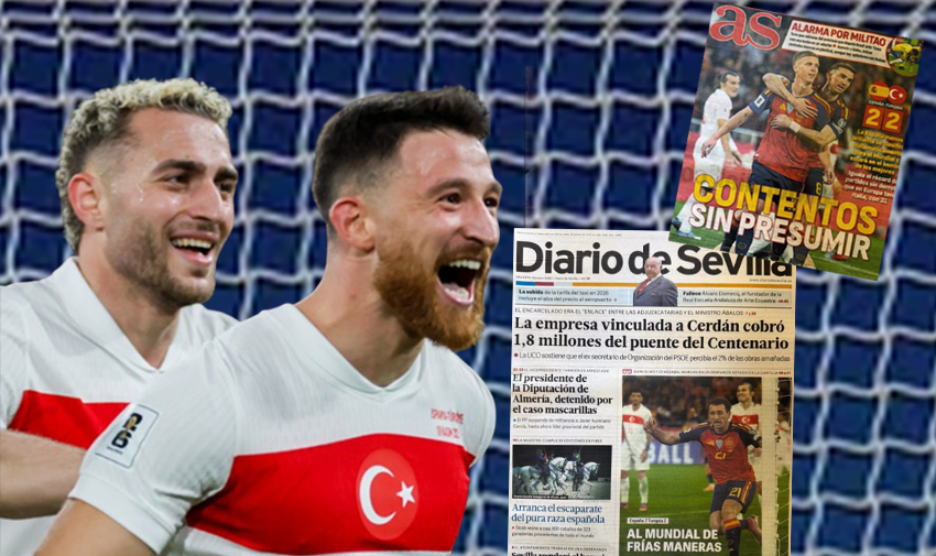 Milli Takım, İspanya'da manşetlerde!