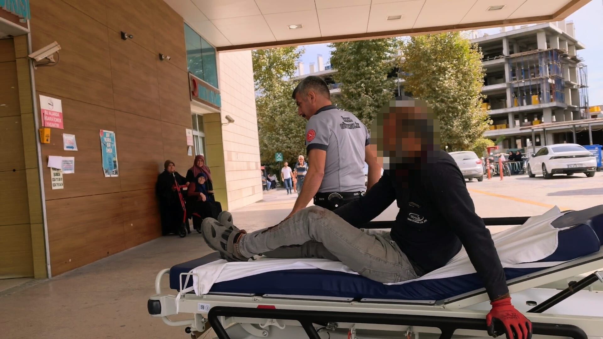 İnegöl’de işçinin talihsiz anı! Kanlar içinde kaldı
