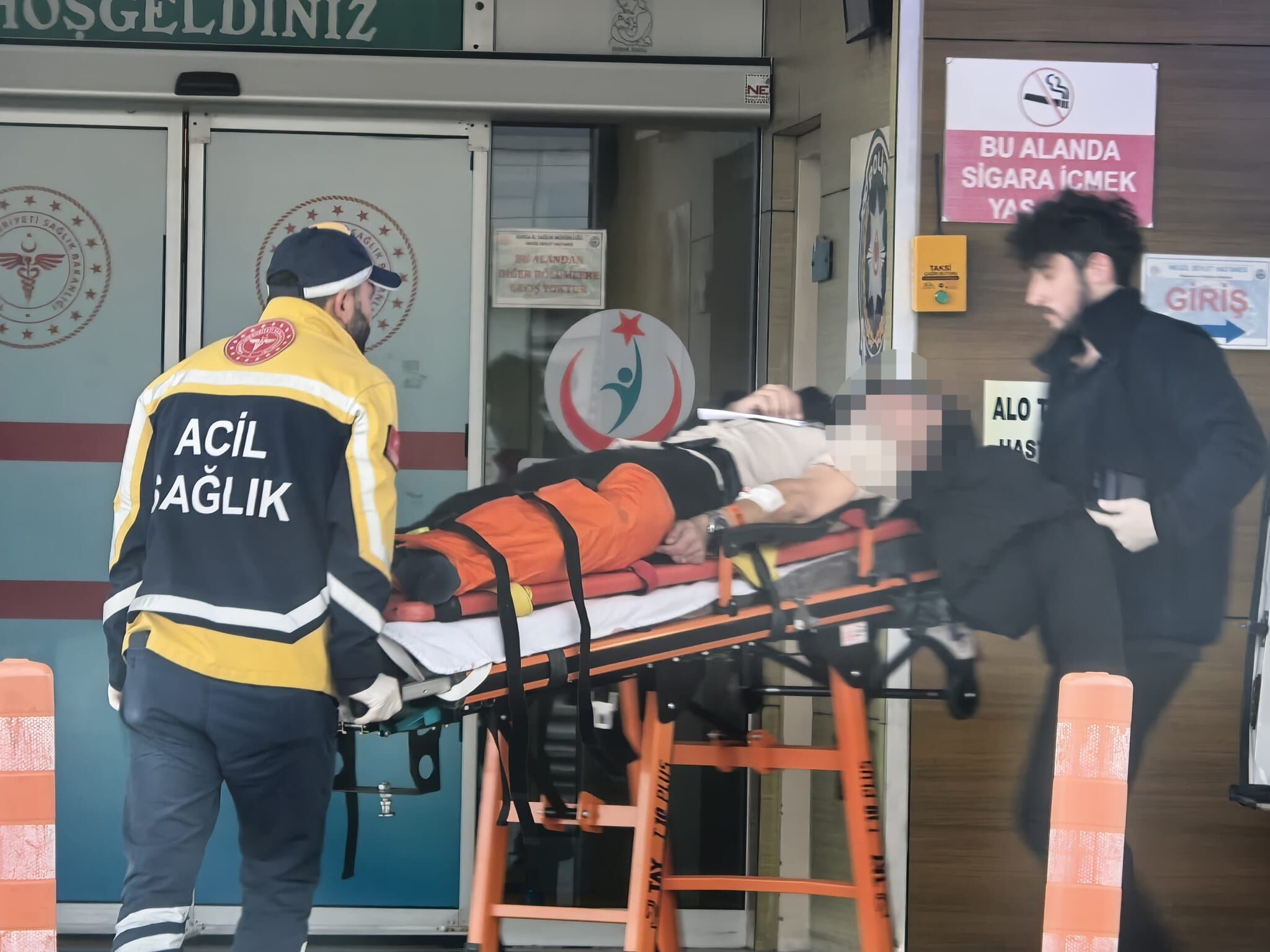 İnegöl'de bacağı kırıldı!