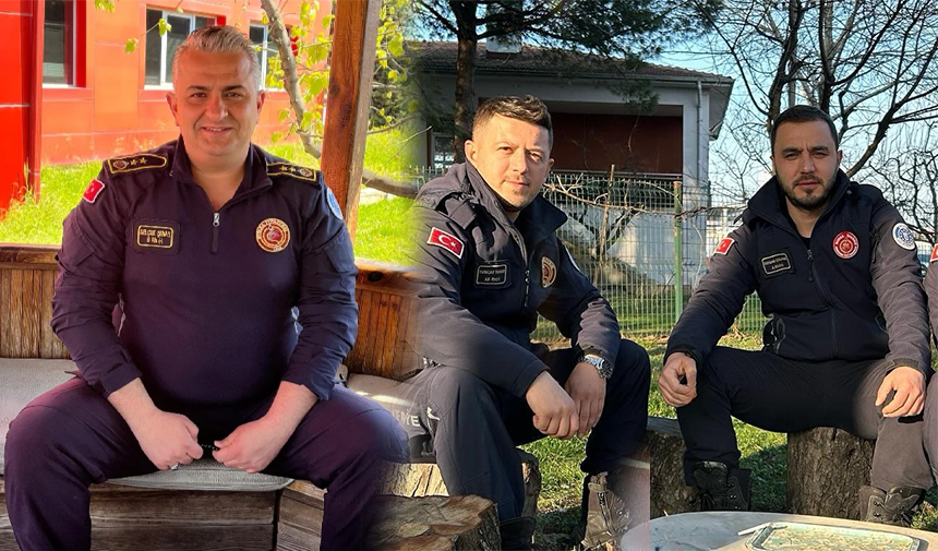 İnegöl İtfaiyesi’nde 3 kahraman terfi etti