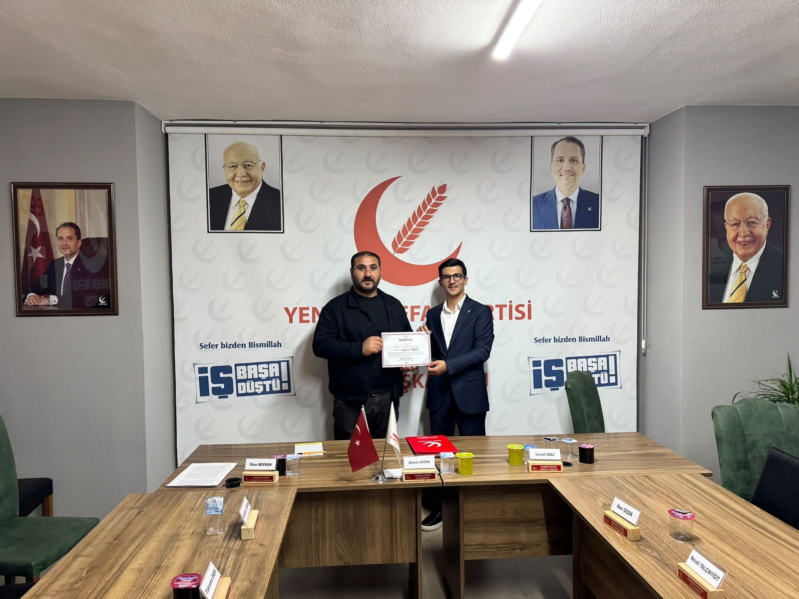 İnegöl Yeniden Refah'ta bayrak değişimi! Göreve Yıldırım Yıldız getirildi